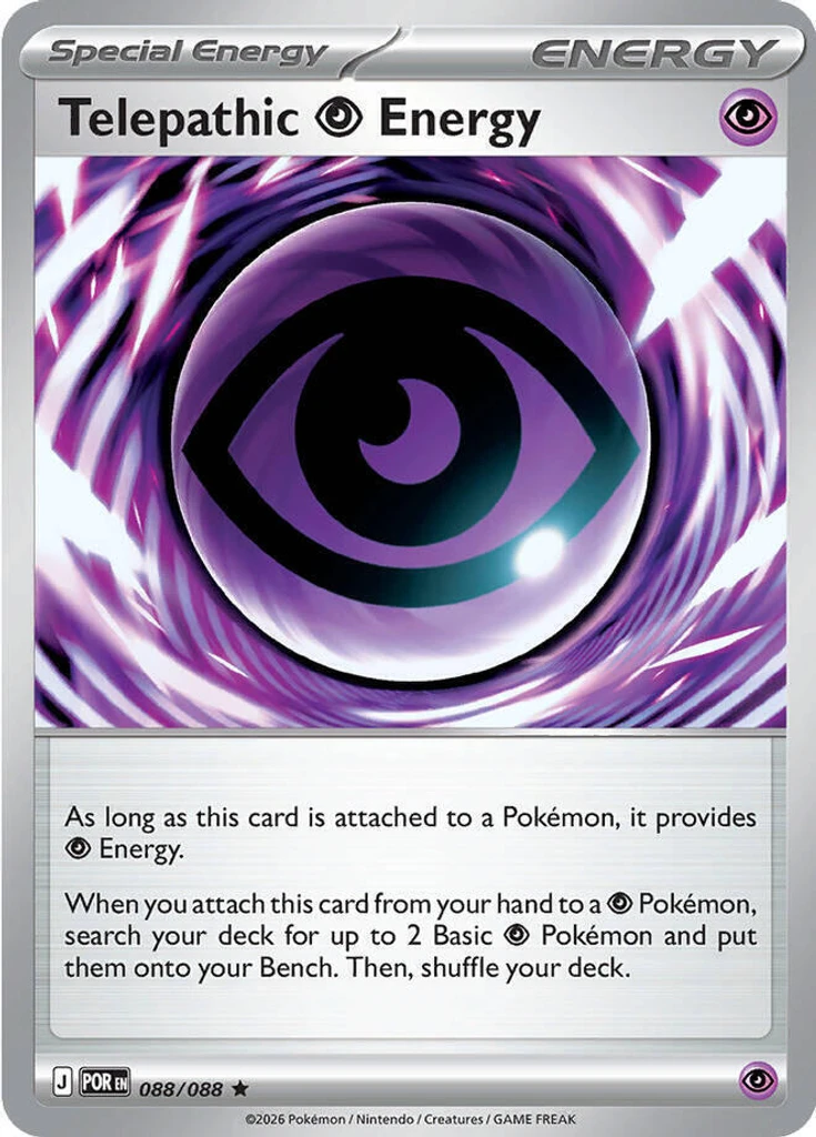 Telepathic Psychic Energy (Non-Holo)