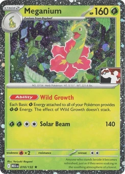 Meganium (Play Pokemon Stamp, Cosmos Holo)