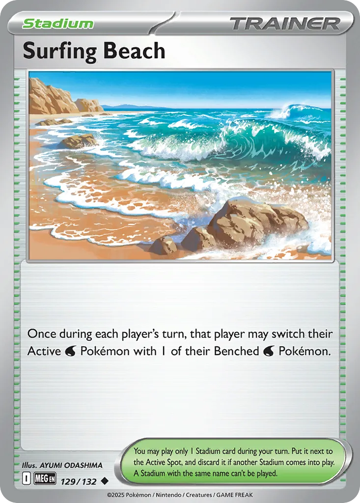 Surfing Beach (Play Pokemon Stamp)