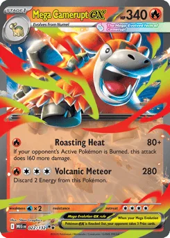 Mega Camerupt ex (Play Pokemon Stamp)