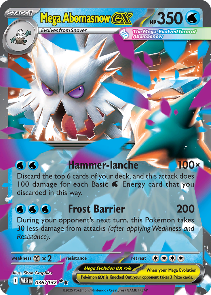 Mega Abomasnow ex (Play Pokemon Stamp)
