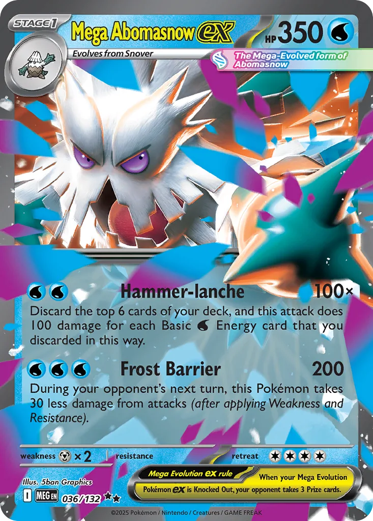 Mega Abomasnow ex (Play Pokemon Stamp)