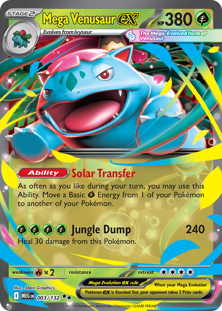 Mega Venusaur ex (Play Pokemon Stamp)