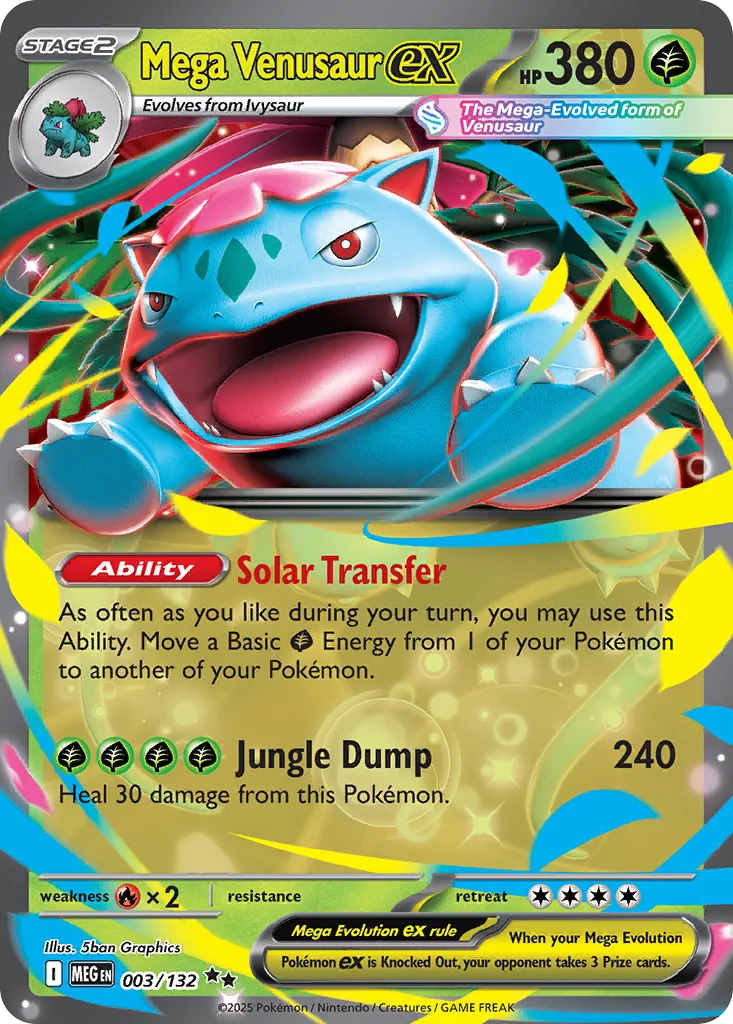 Mega Venusaur ex (Play Pokemon Stamp)