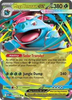 Mega Venusaur ex (Play Pokemon Stamp)