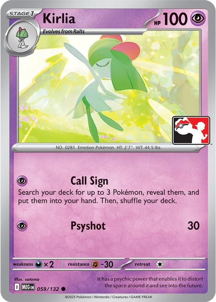 Kirlia (Play Pokemon Stamp)