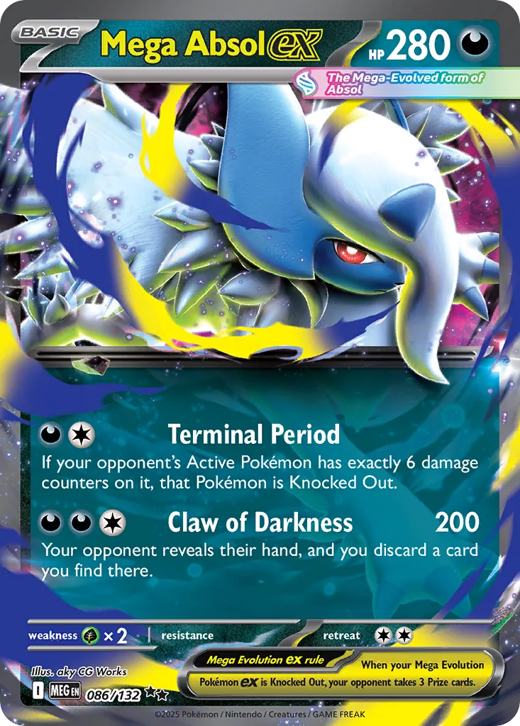 Mega Absol ex (Play Pokemon Stamp)