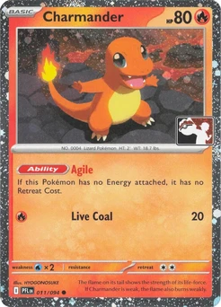 Charmander (Play Pokemon Stamp, Cosmos Holo)