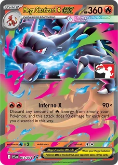 Mega Charizard X ex (Play Pokemon Stamp)