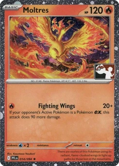 Moltres (Play Pokemon Stamp, Cosmos Holo)