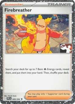 Firebreather (Play Pokemon Stamp, Cosmos Holo)