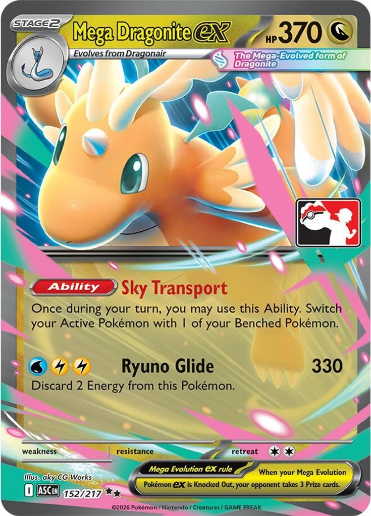Mega Dragonite ex (Play Pokemon Stamp)