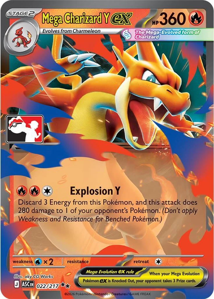 Mega Charizard Y ex (Play Pokemon Stamp)