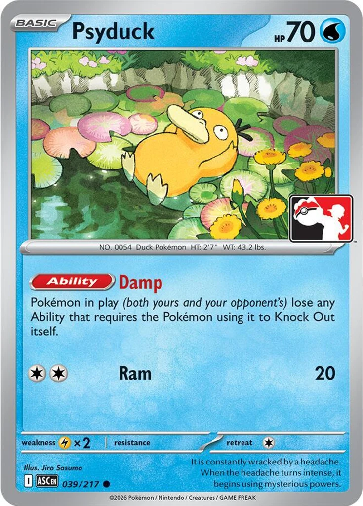 Psyduck (Play Pokemon Stamp)