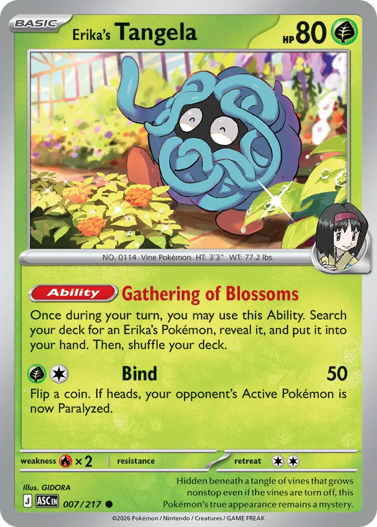 Erika's Tangela (Cosmos Holofoil)