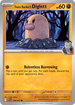 Team Rocket's Diglett (Energy Reverse)