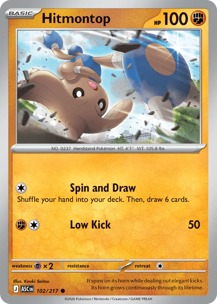 Hitmontop (Ball Reverse Holofoil)