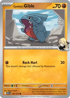 Cynthia's Gible (Energy Reverse)