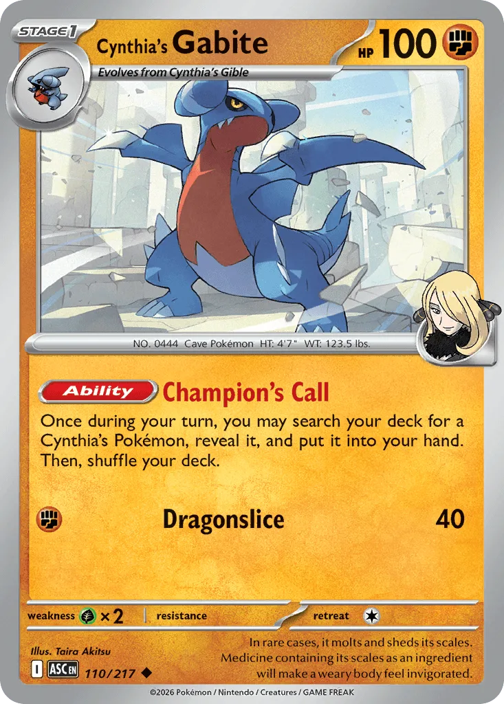 Cynthia's Gabite (Energy Reverse)