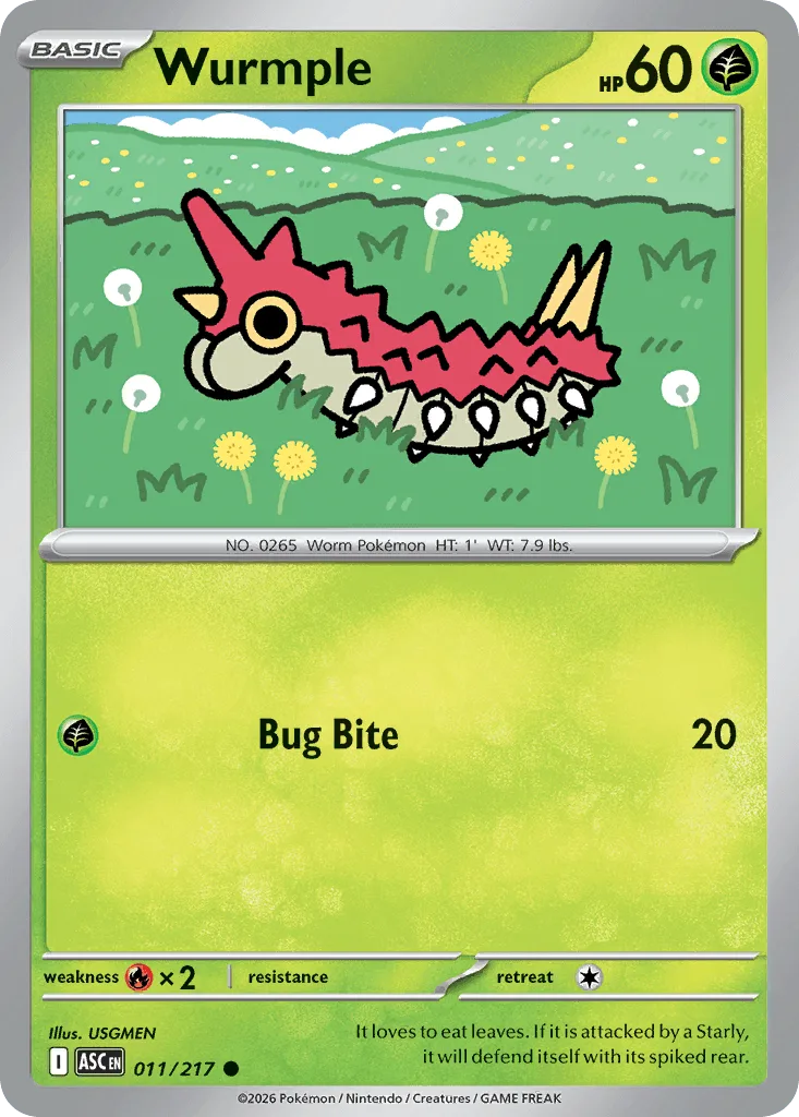 Wurmple (Ball Reverse Holofoil)