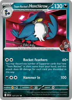 Team Rocket's Honchkrow (Energy Reverse)