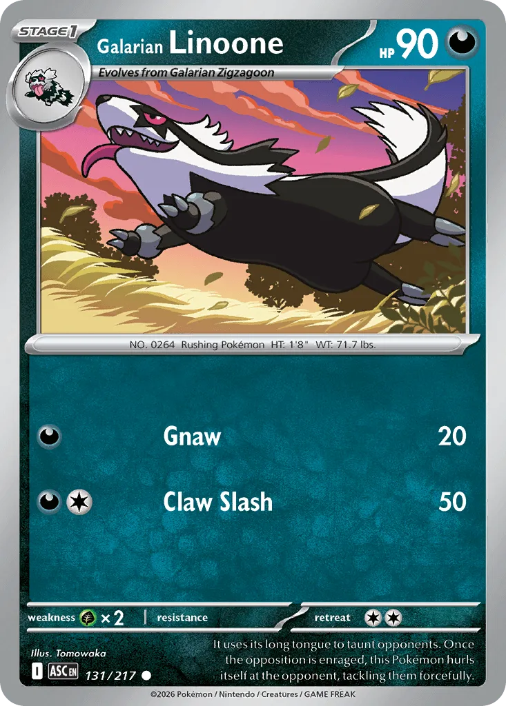 Galarian Linoone (Ball Reverse Holofoil)