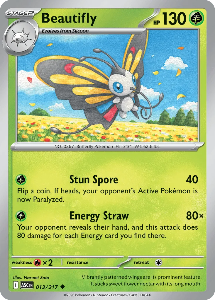 Beautifly (Ball Reverse Holofoil)