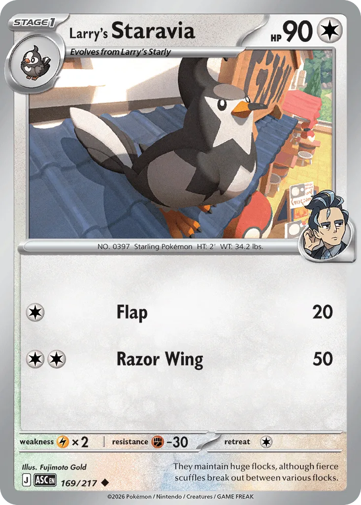 Larry's Staravia (Ball Reverse Holofoil)