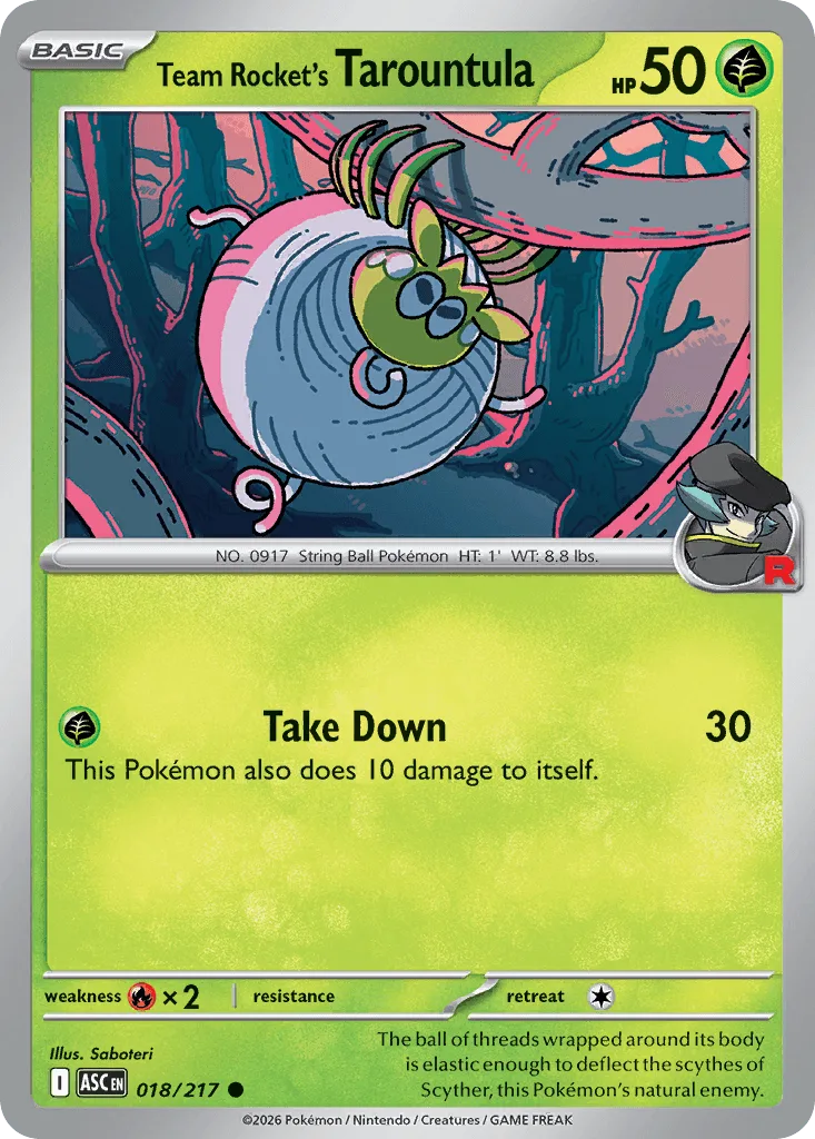 Team Rocket's Tarountula (Energy Reverse)