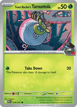 Team Rocket's Tarountula (Energy Reverse)
