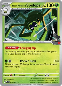 Team Rocket's Spidops (Energy Reverse)