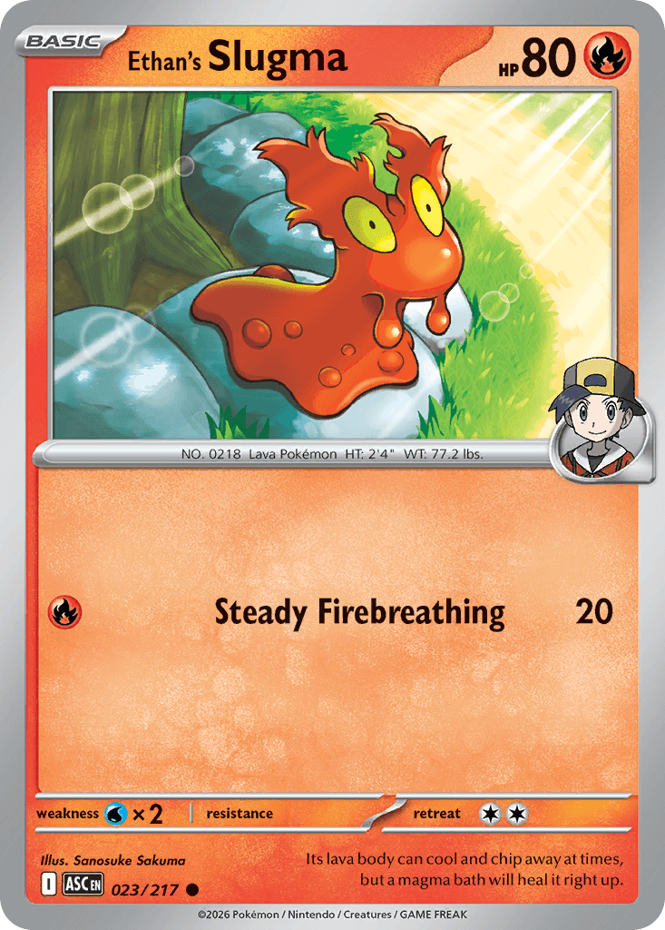 Ethan's Slugma (Ball Reverse Holofoil)