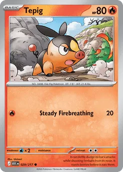 Tepig (Ball Reverse Holofoil)