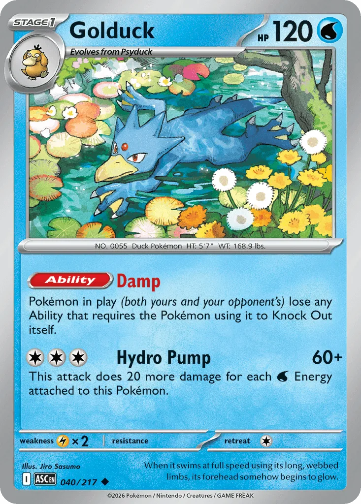 Golduck (Ball Reverse Holofoil)