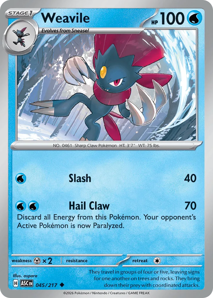 Weavile (Ball Reverse Holofoil)