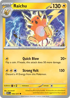 Raichu (Ball Reverse Holofoil)