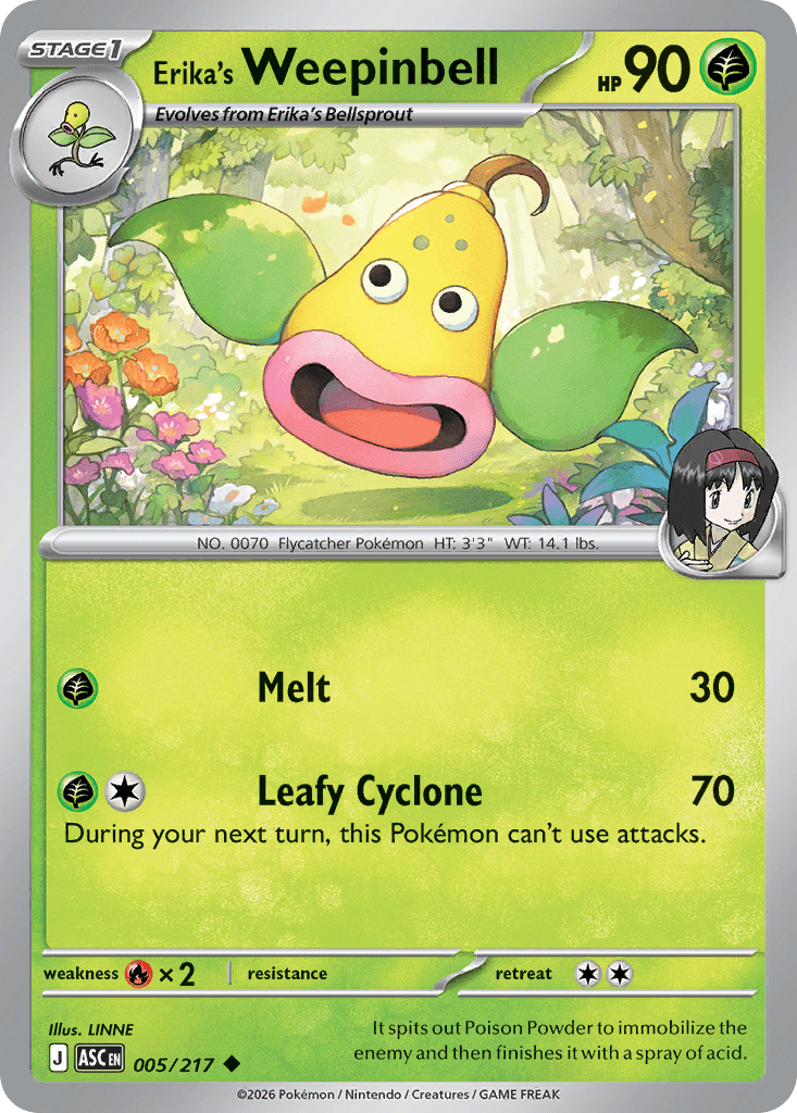 Erika's Weepinbell (Ball Reverse Holofoil)