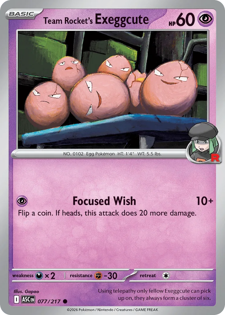 Team Rocket's Exeggcute (Energy Reverse)