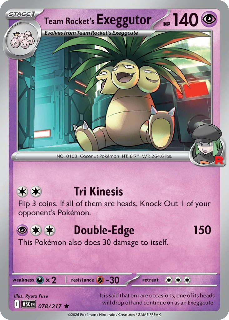 Team Rocket's Exeggutor (Energy Reverse)