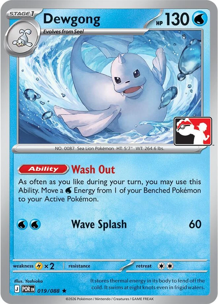 Dewgong (Play Pokemon Stamp)