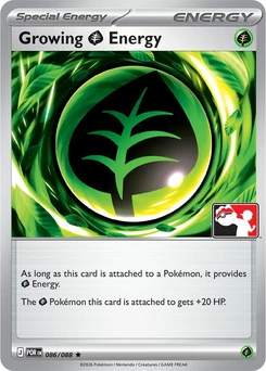 Growing Grass Energy (Play Pokemon Stamp)