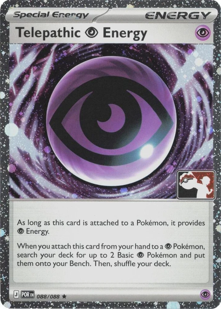 Telepathic Psychic Energy (Play Pokemon Stamp, Cosmos Holo)