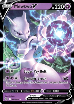 Mewtwo V (Play Pokemon Stamp)