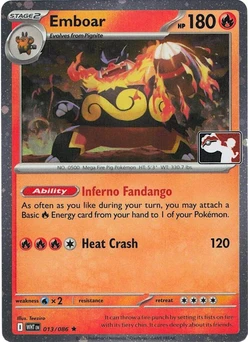 Emboar (Play Pokemon Stamp, Cosmos Holo)