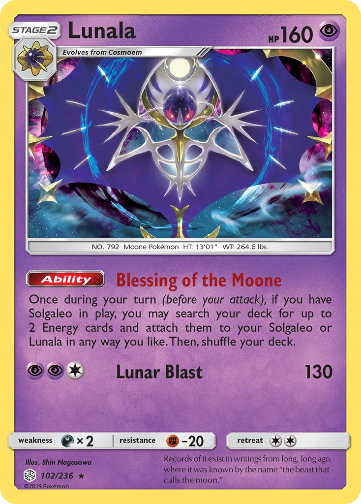 Lunala (Play Pokemon Stamp)