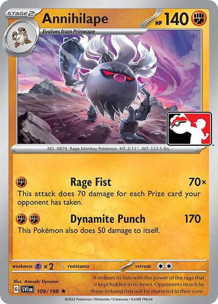 Annihilape (Play Pokemon Stamp)