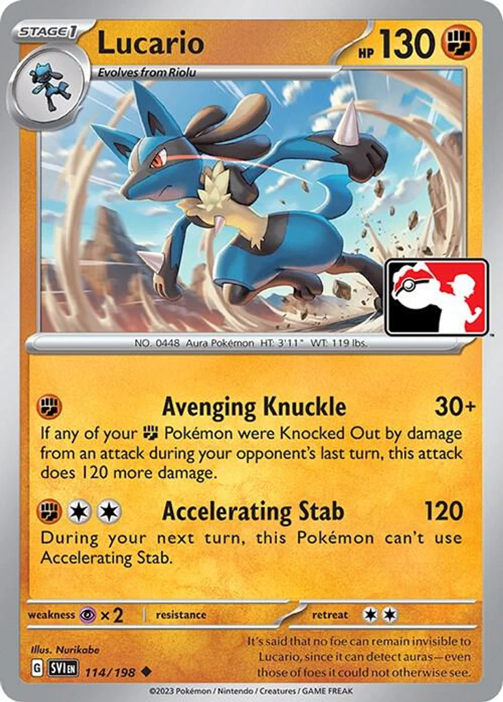 Lucario (Play Pokemon Stamp)
