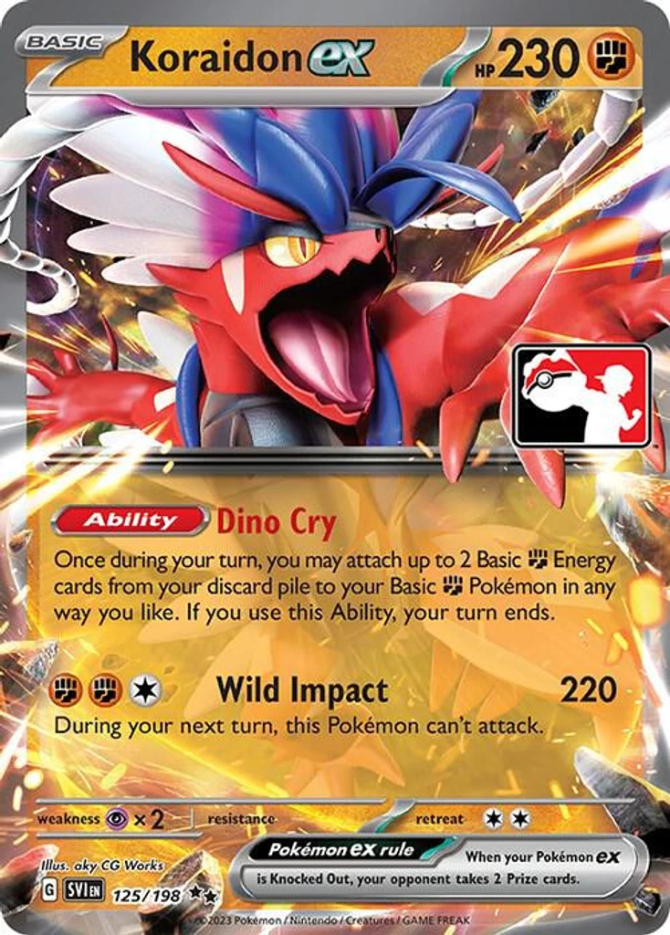 Koraidon ex (Play Pokemon Stamp)