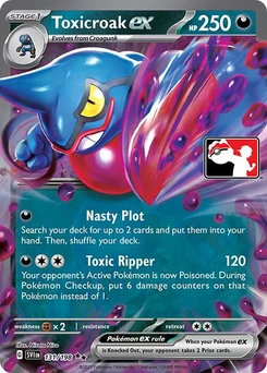 Toxicroak ex (Play Pokemon Stamp)