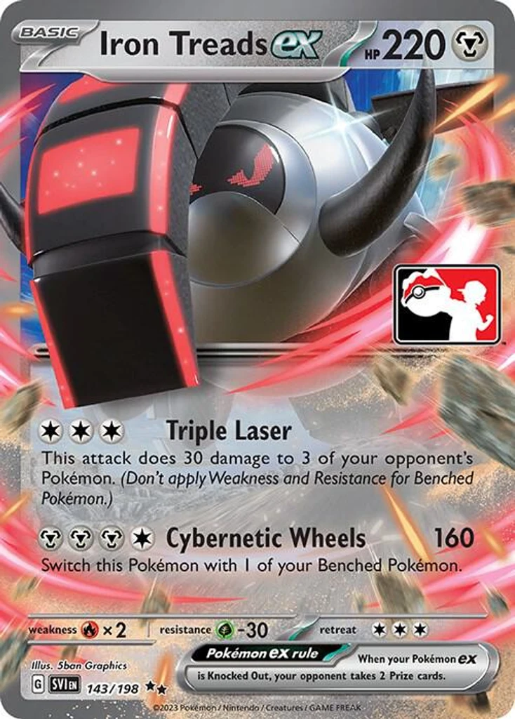 Iron Treads ex (Play Pokemon Stamp)